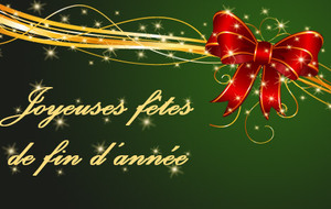 JOYEUSES FETES DE FIN D'ANNEE