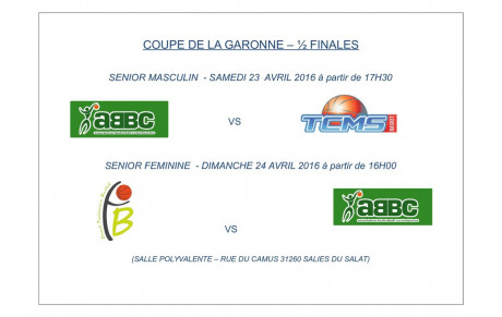1/2 FINALES COUPE DE LA GARONNE