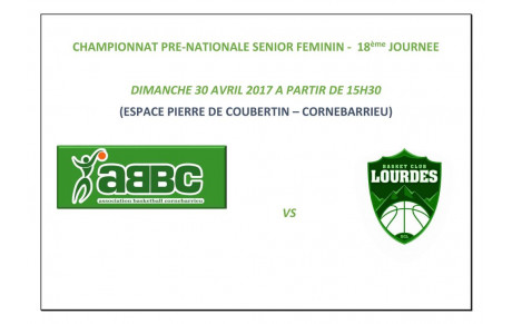 DIMANCHE 30/04/17 : SF1 vs LOURDES 