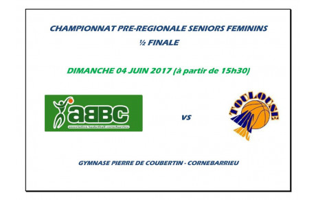 SF2 : DIMANCHE 04 JUIN 2017 1/2 FINALE CHAMPIONNAT