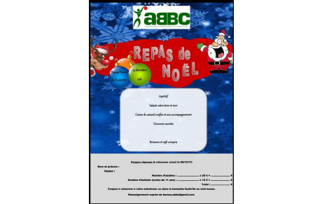 Repas de Noël ABBC 