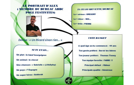LE PORTRAIT DU JOUR : ALEX (BUREAU ABBC)