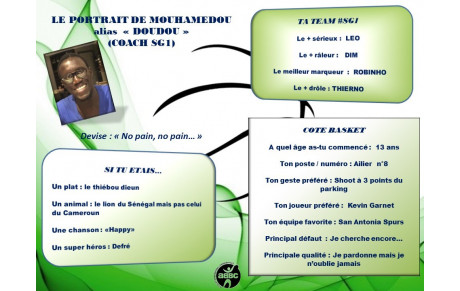 LE PORTRAIT DU JOUR : DOUDOU (COACH SG1)