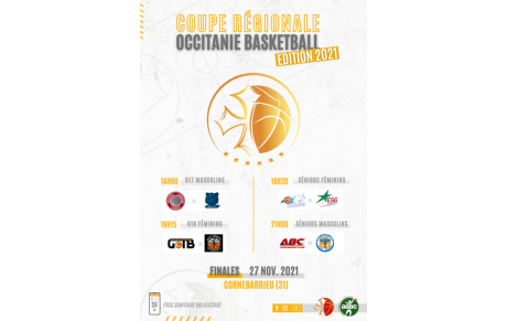 27 NOVEMBRE 2021 : L'ABBC ORGANISERA LES FINALES DE COUPE OCCITANIE